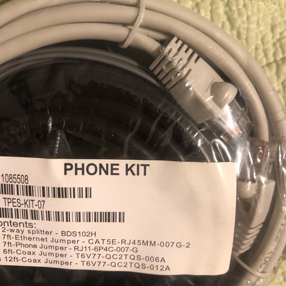 Complete Phone Kit: Splitter, Ethernet Jumper, Coax & 6ft HDMI Ethernet Cable - Picture 10 of 13